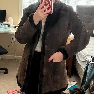 🤎 vintage brown suede penny lane coat 🤎